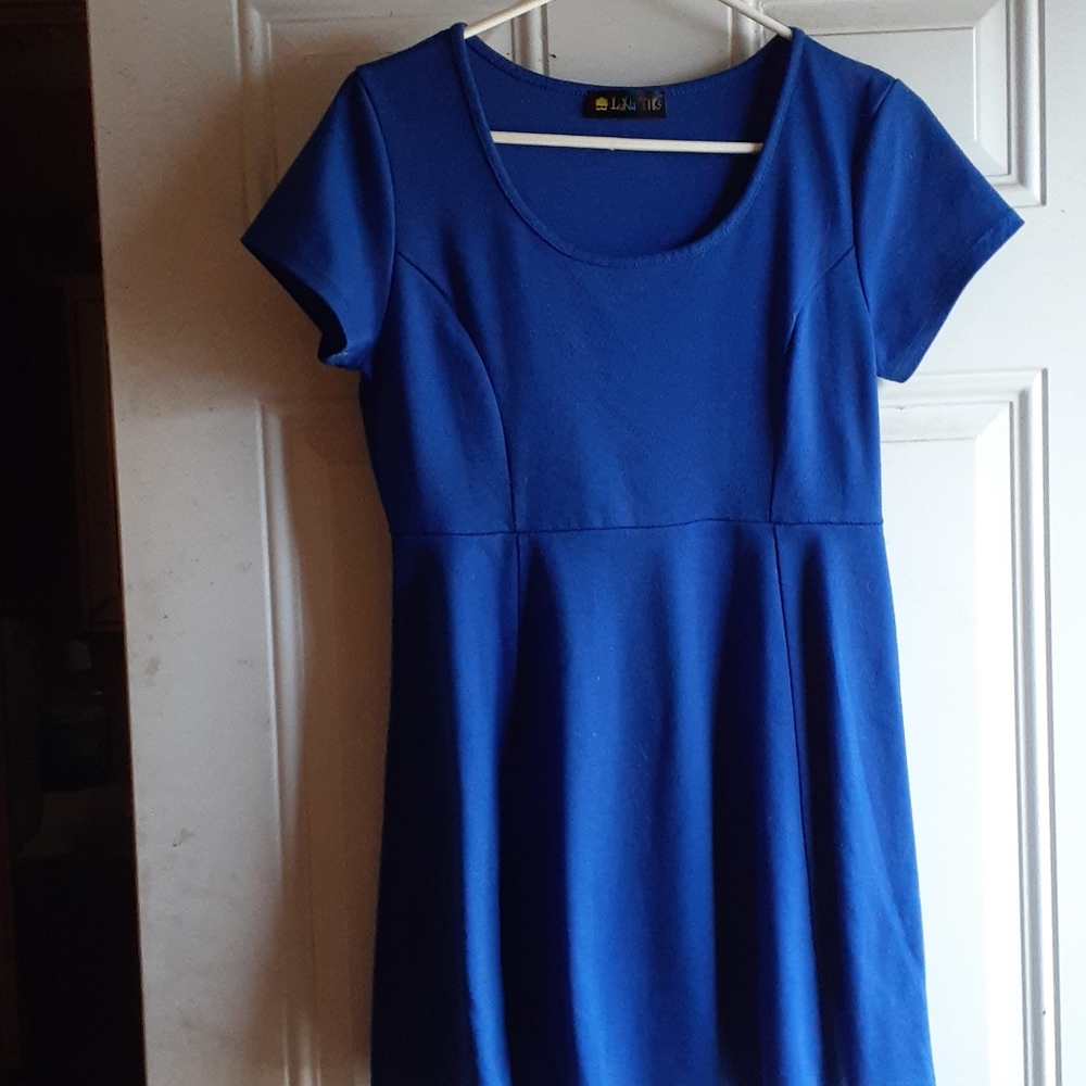 Luna Tiks blue mini dress